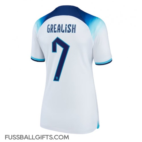 England Jack Grealish #7 Fußballbekleidung Heimtrikot Damen WM 2022 Kurzarm